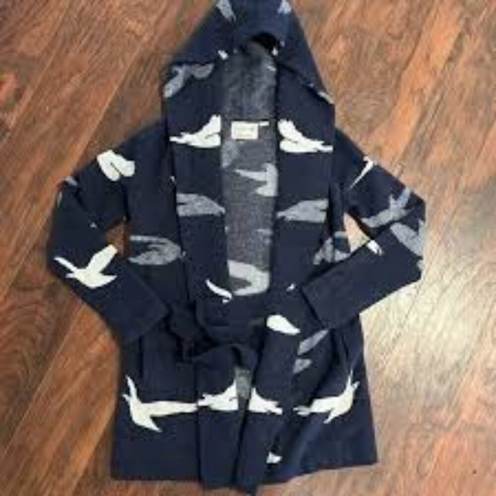 ISO Field Flower Bird Sweater Coat